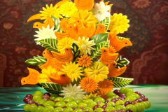 Bird Harmony Garden Carving Arrangement