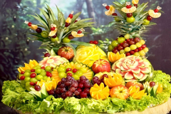 Twin Pineapple Symphony Carving