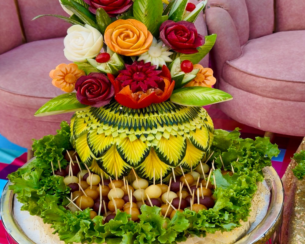 Floral Crown of Elegance Display